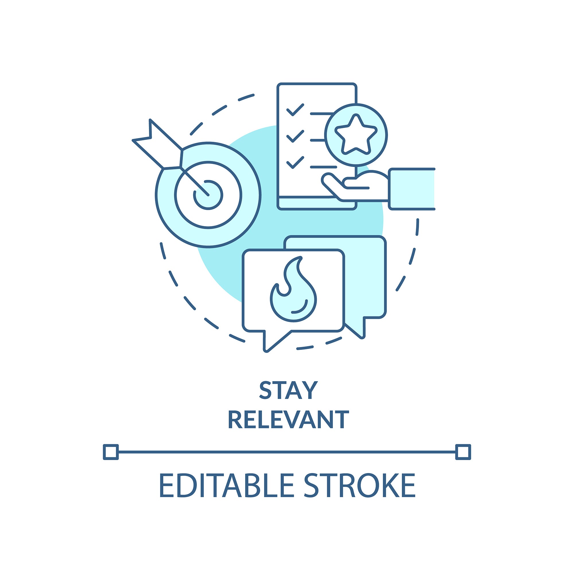 SEO optimization concept icons bundle