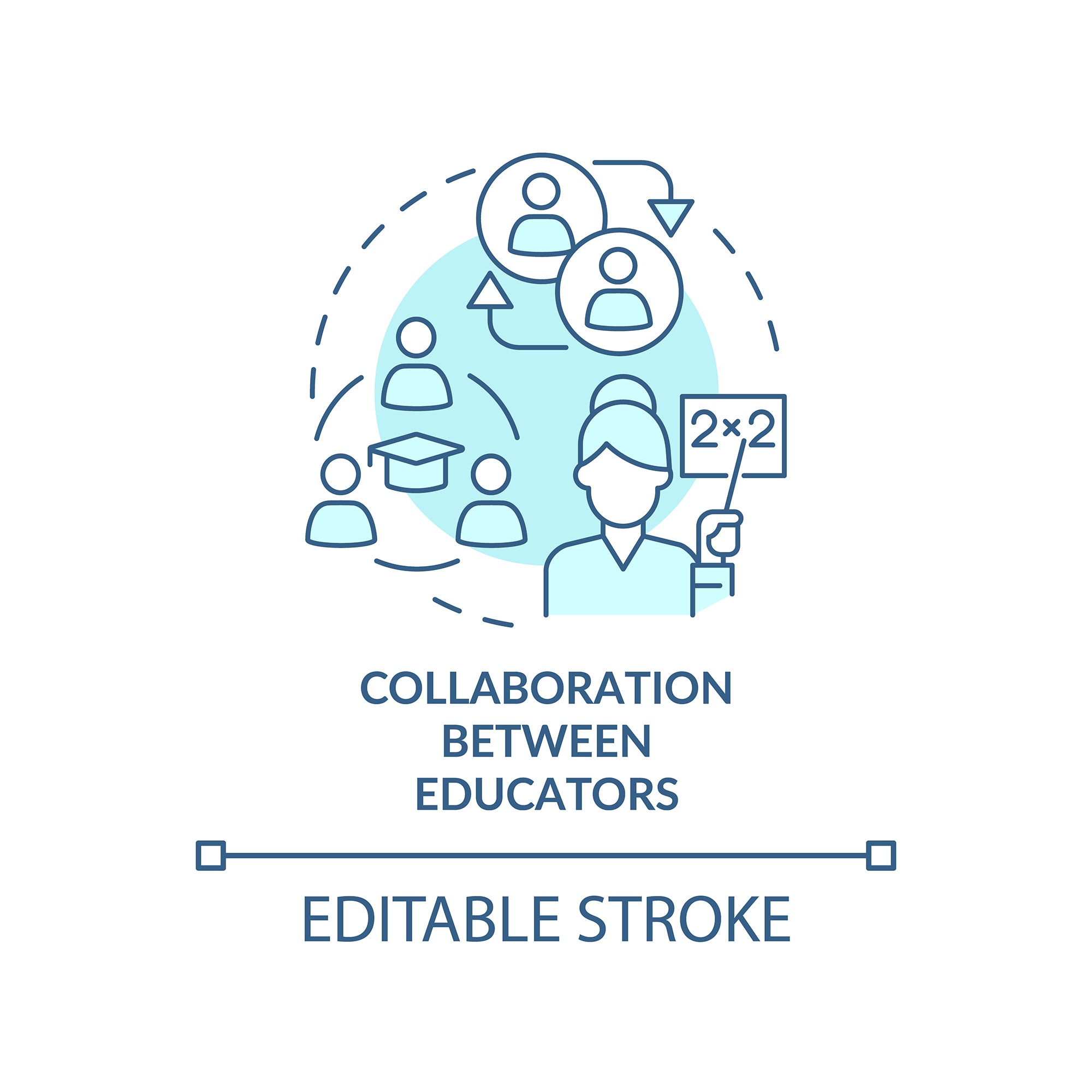 Diversity and inclusion concept icons bundle