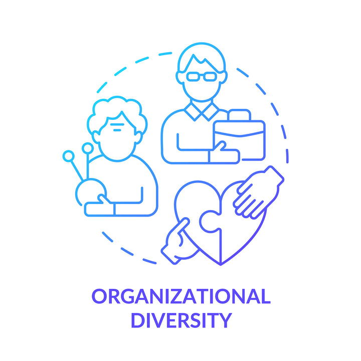 Diversity and inclusion concept icons bundle