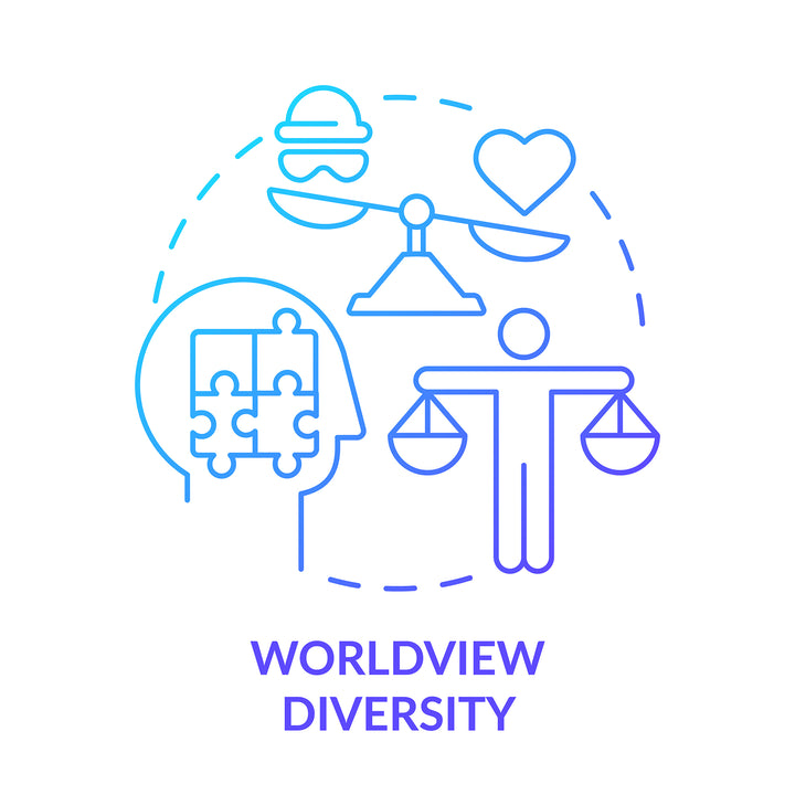 Diversity and inclusion concept icons bundle