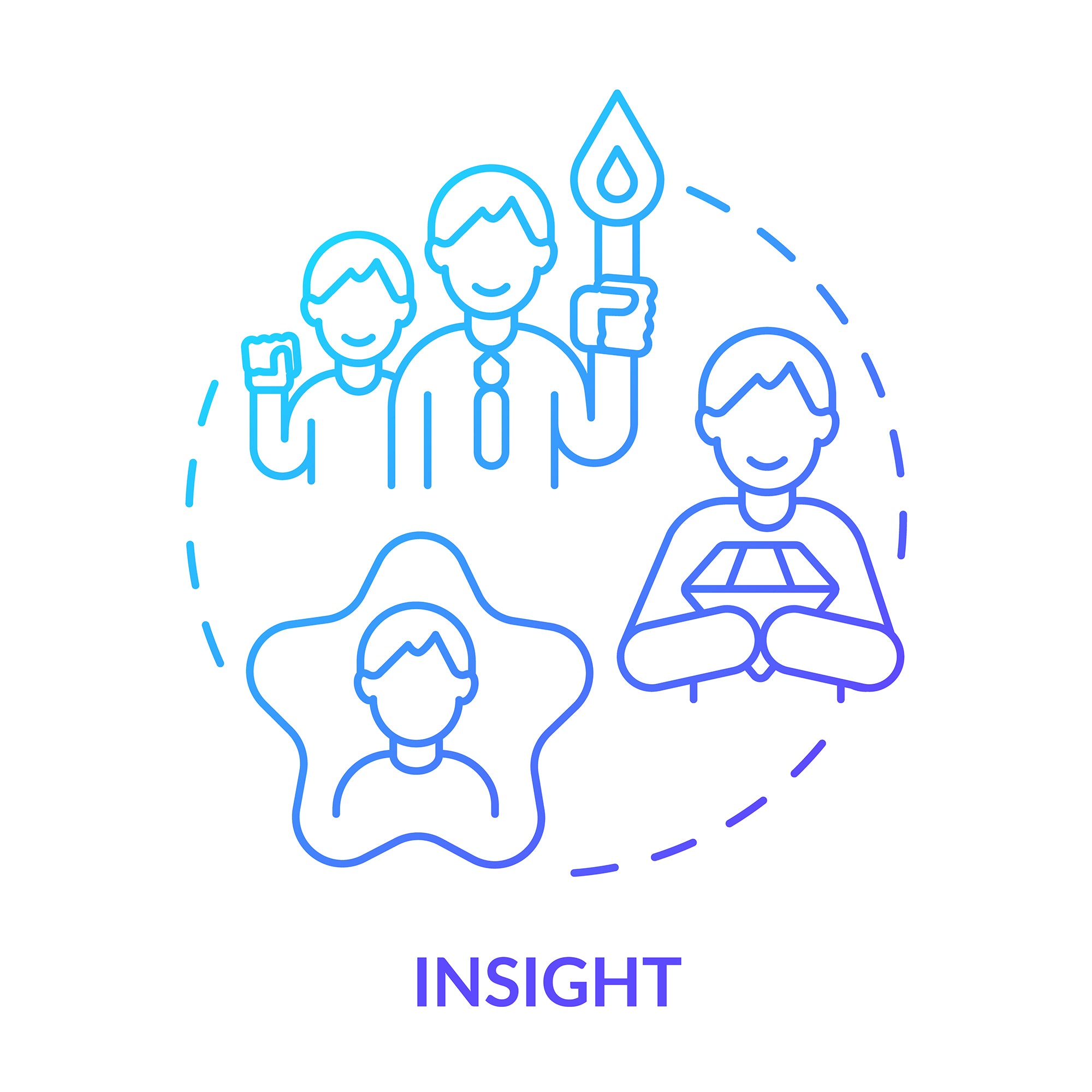 Diversity and inclusion concept icons bundle