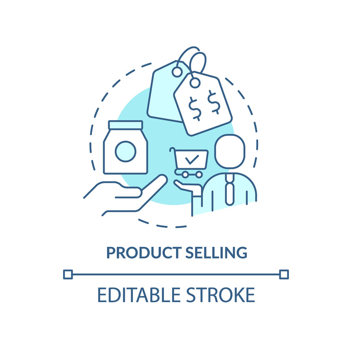 Sales trends concept icons bundle