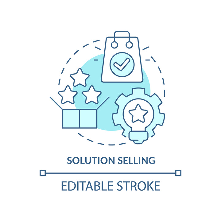 Sales trends concept icons bundle