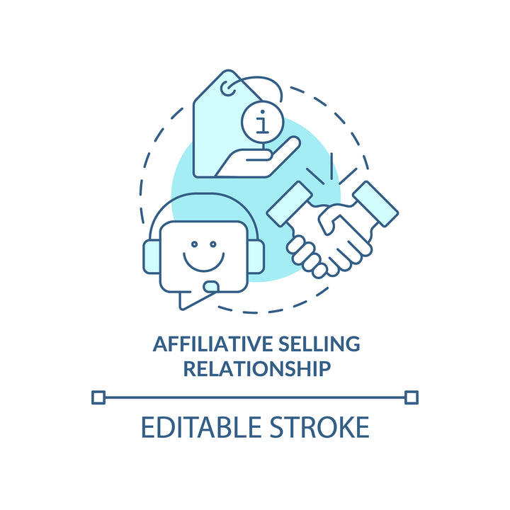 Sales trends concept icons bundle