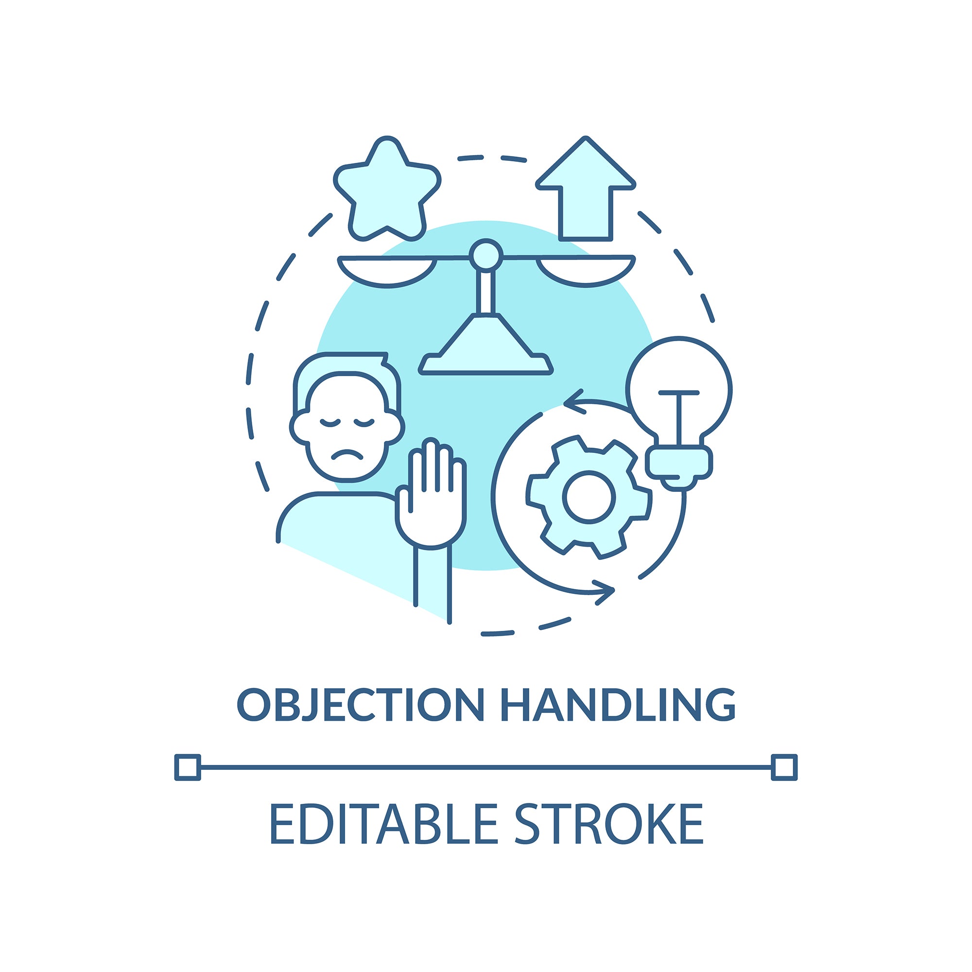 Sales trends concept icons bundle