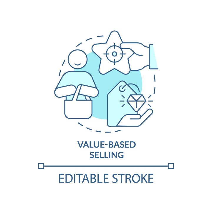 Sales trends concept icons bundle