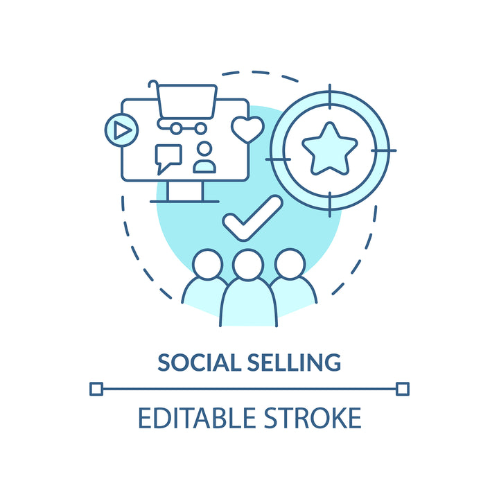 Sales trends concept icons bundle