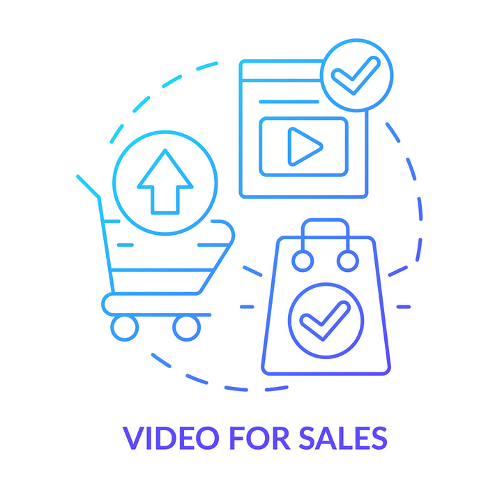 Sales trends concept icons bundle