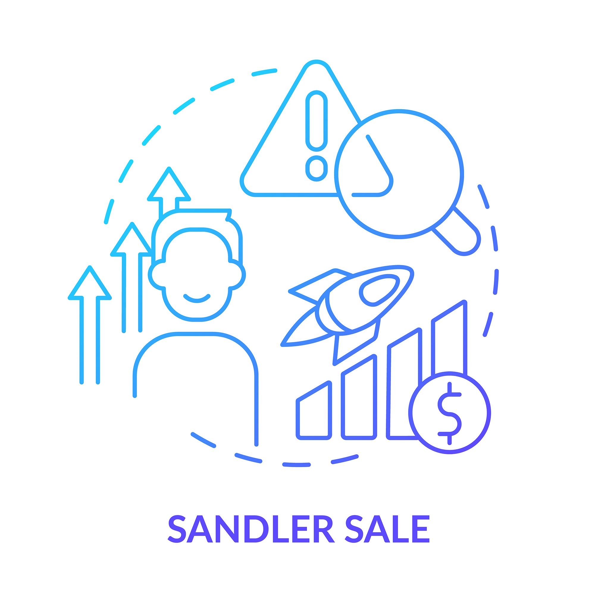 Sales trends concept icons bundle