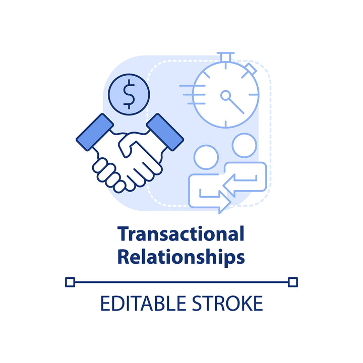 Sales trends blue concept icons bundle