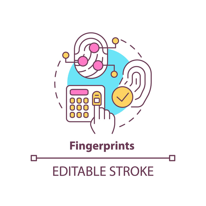 Digital identity concept icons bundle