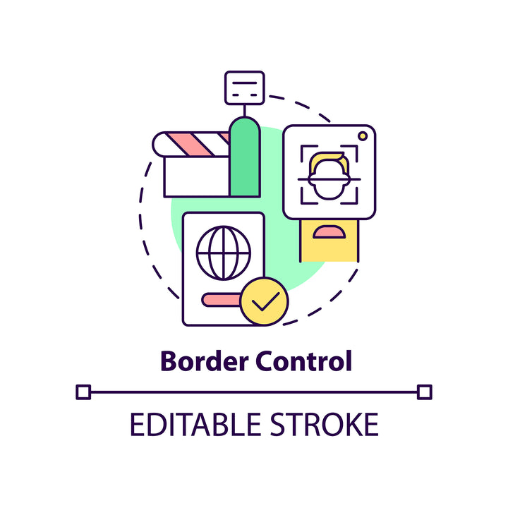 Digital identity concept icons bundle