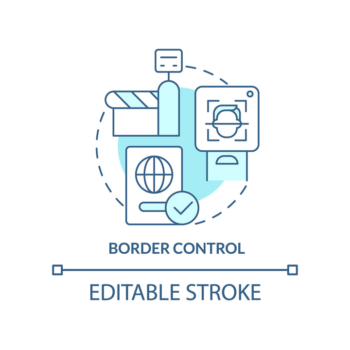 Digital identity concept icons bundle