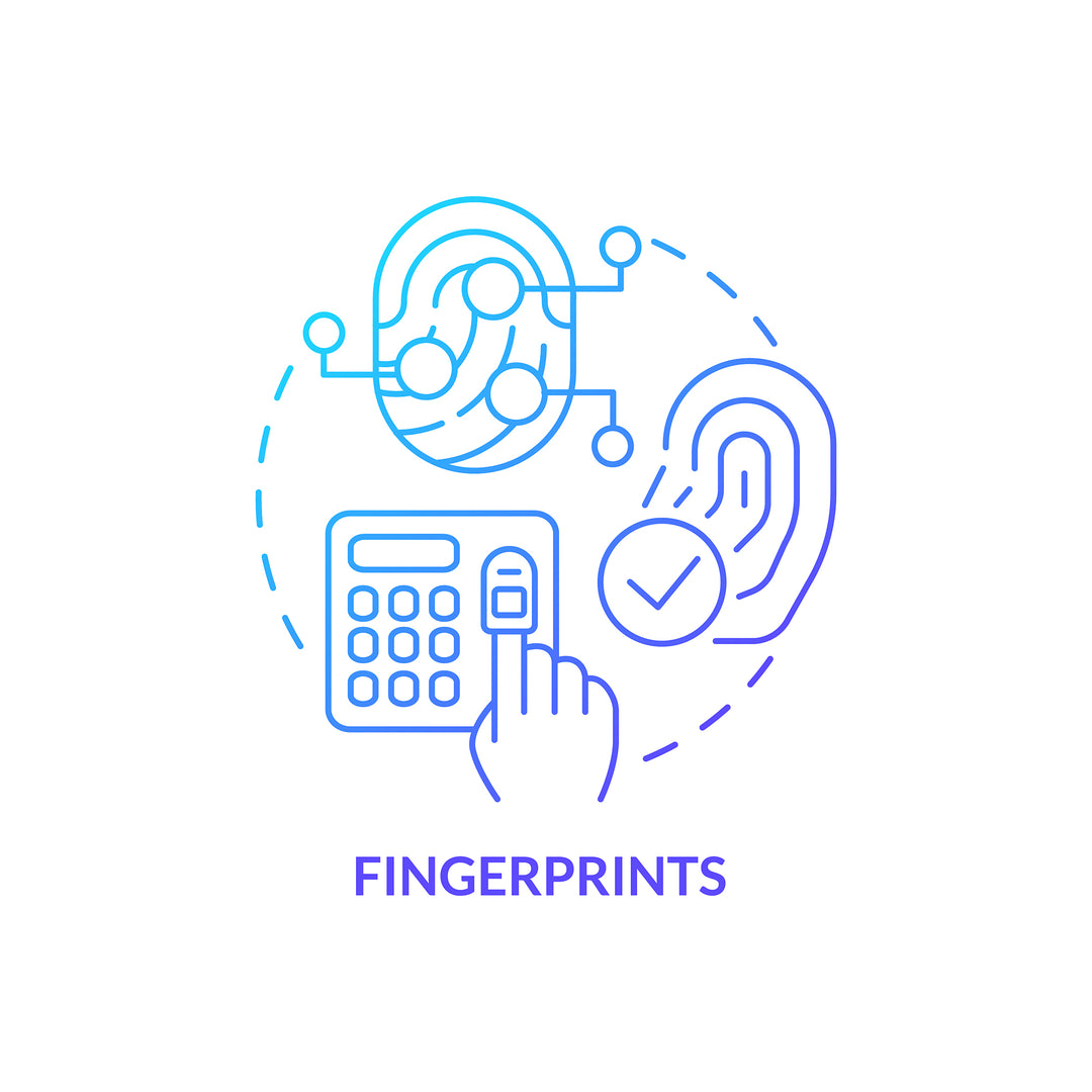 Digital identity concept icons bundle