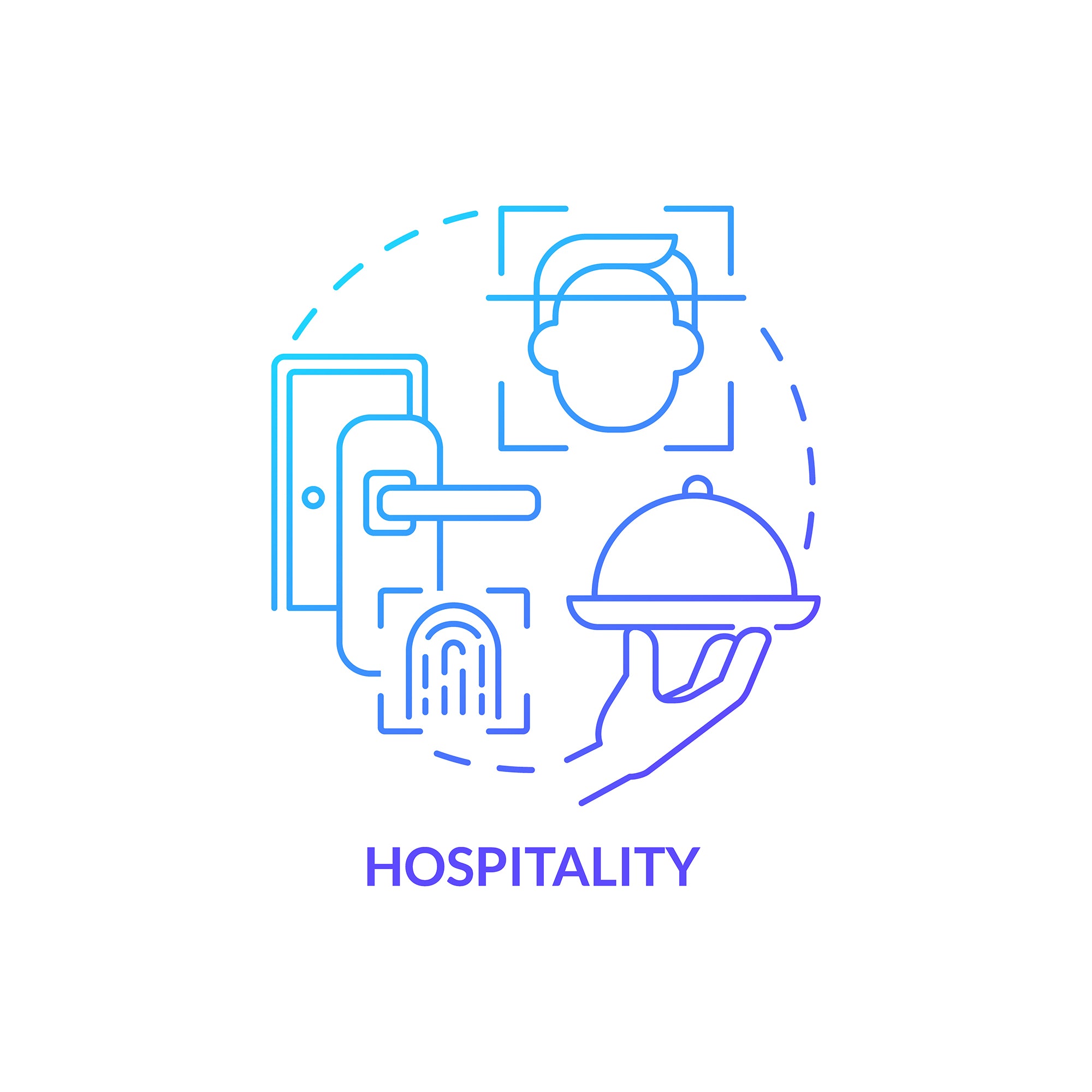 Digital identity concept icons bundle