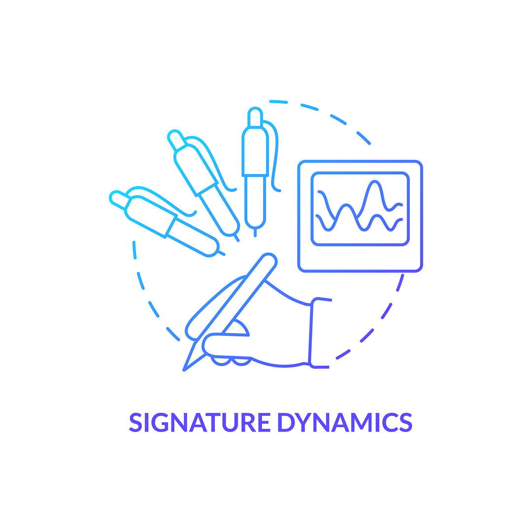 Digital identity concept icons bundle