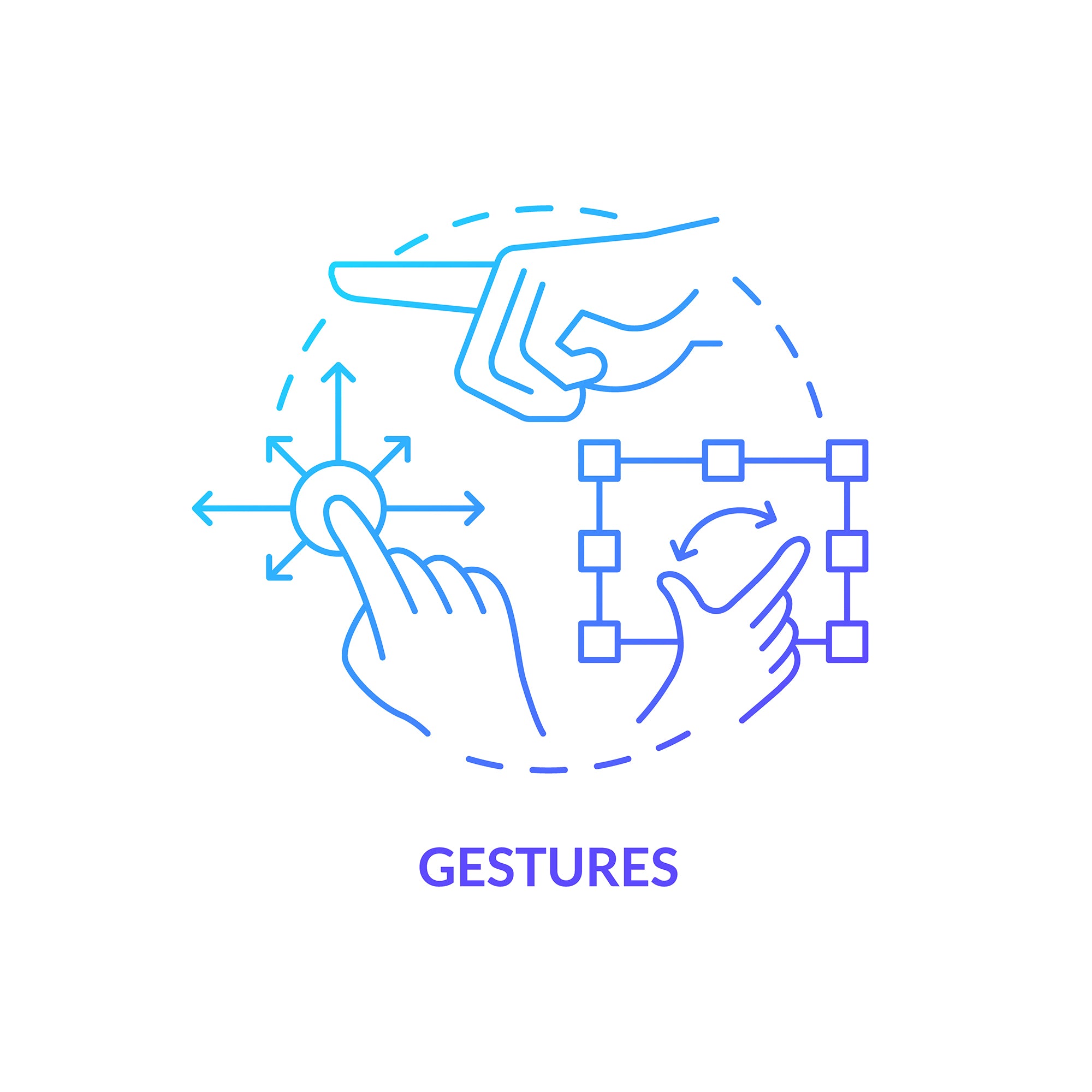 Digital identity concept icons bundle