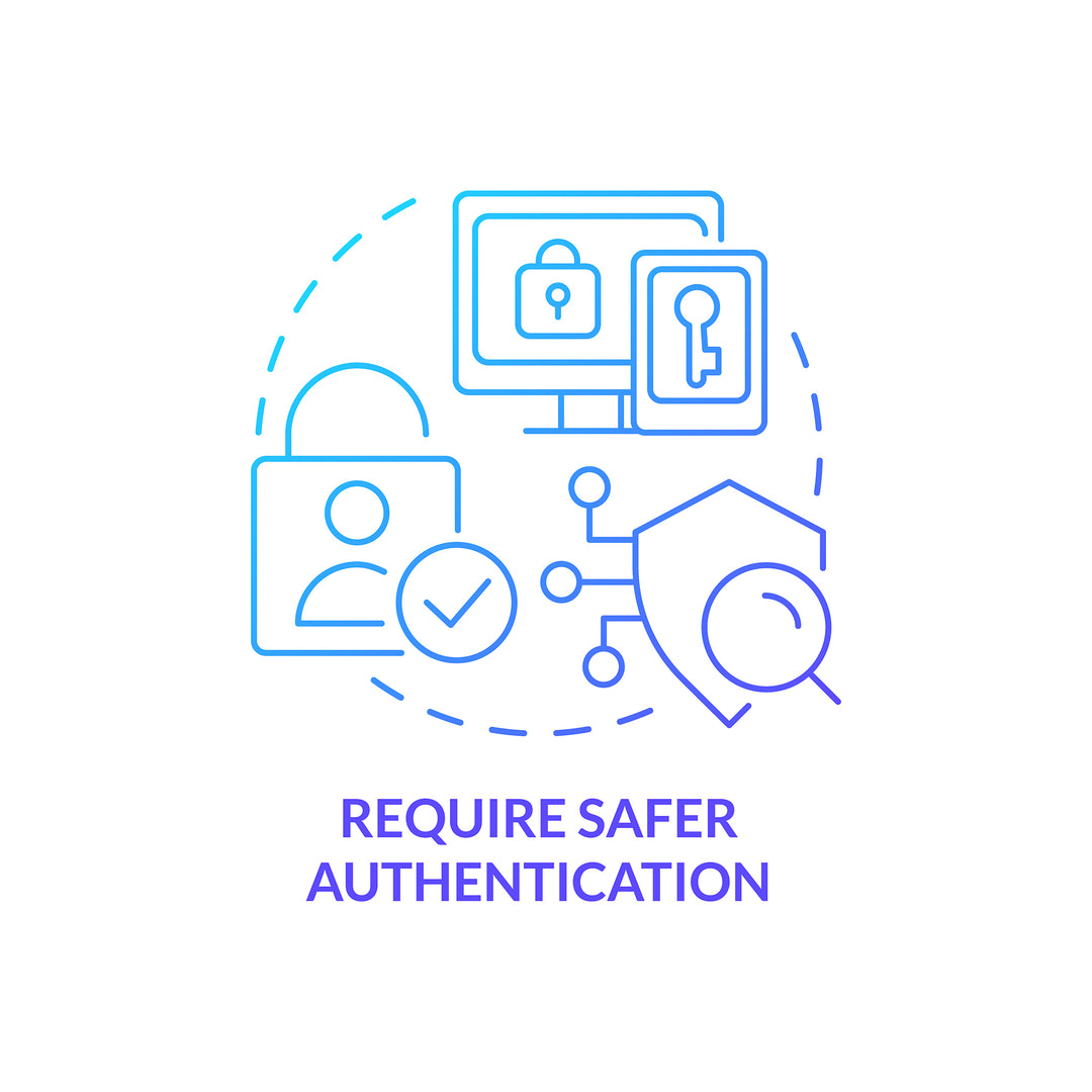 Digital identity concept icons bundle