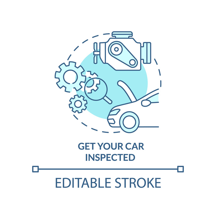 Road trip tips concept icons bundle