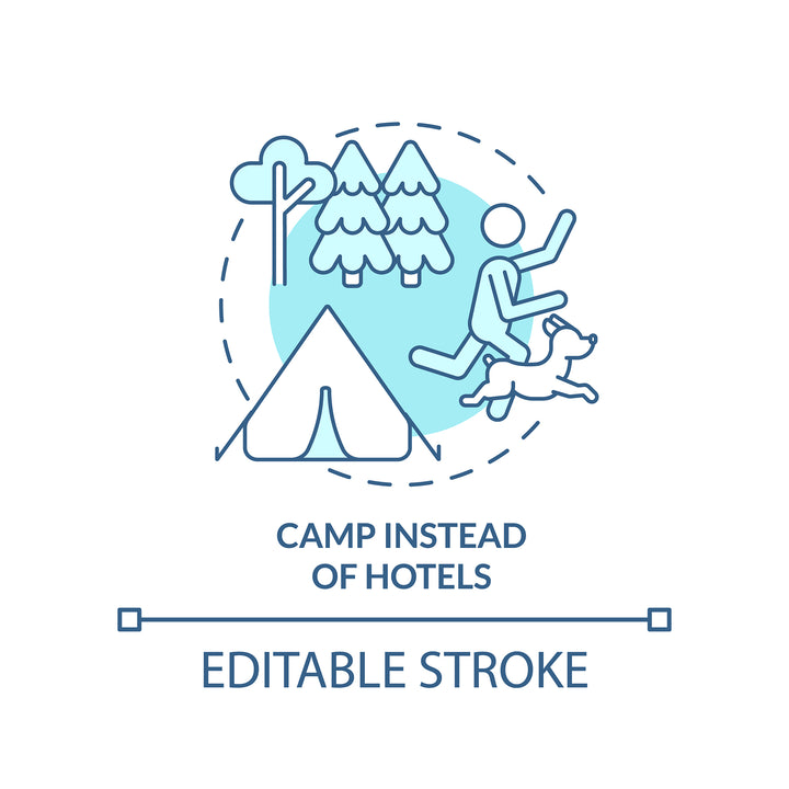 Road trip tips concept icons bundle