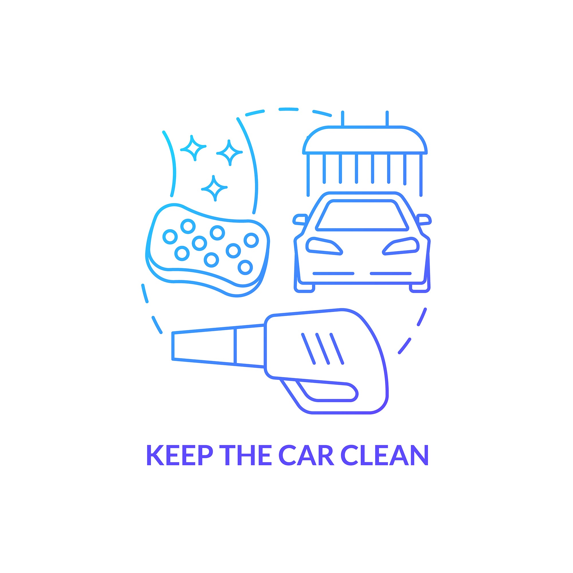 Road trip tips concept icons bundle