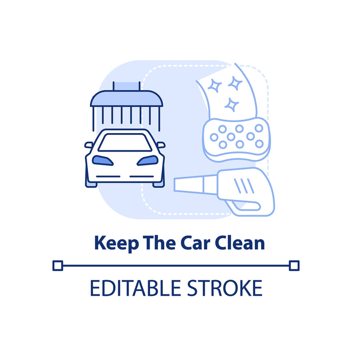 Road trip tips concept icons bundle