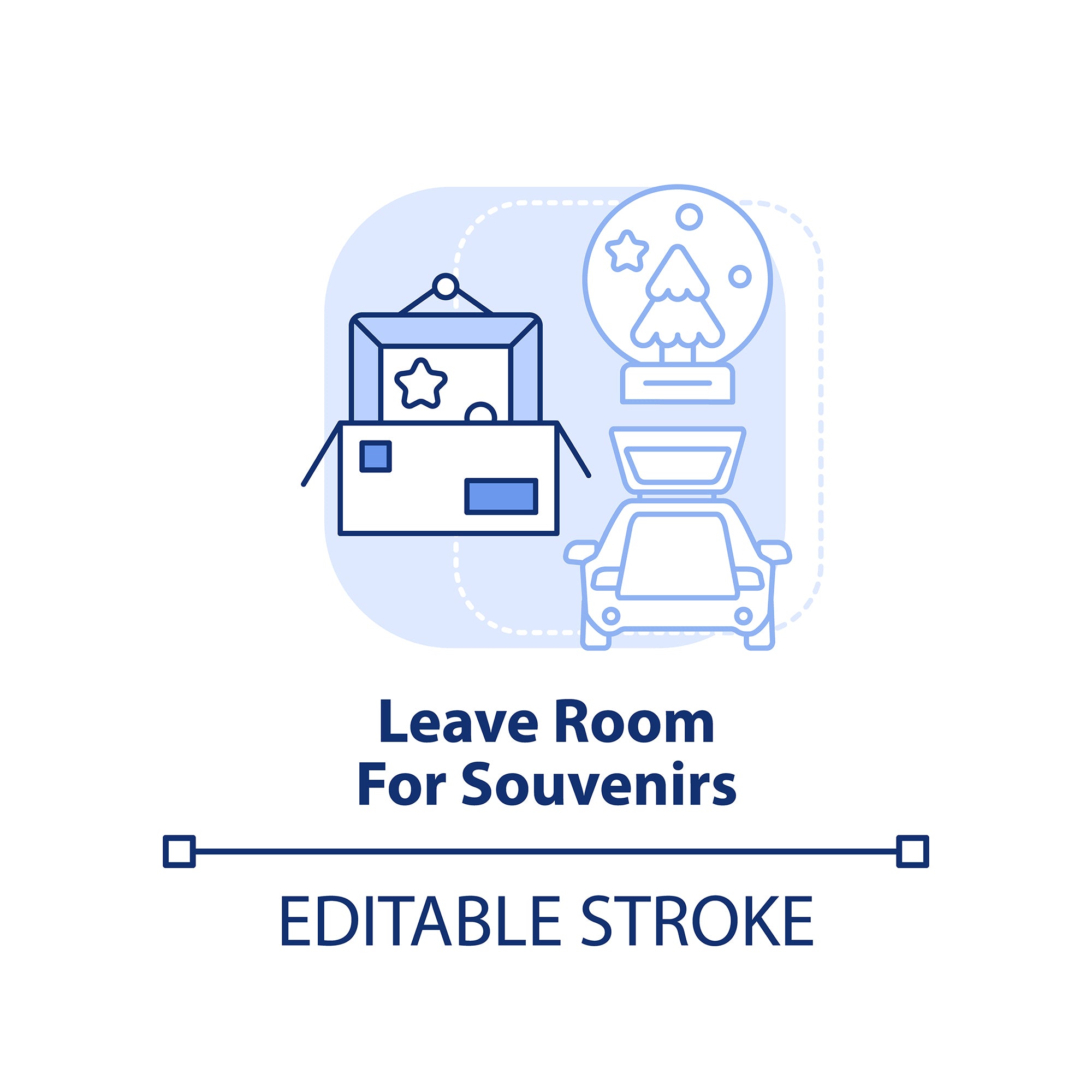 Road trip tips concept icons bundle