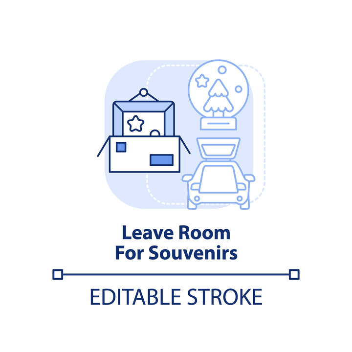 Road trip tips concept icons bundle