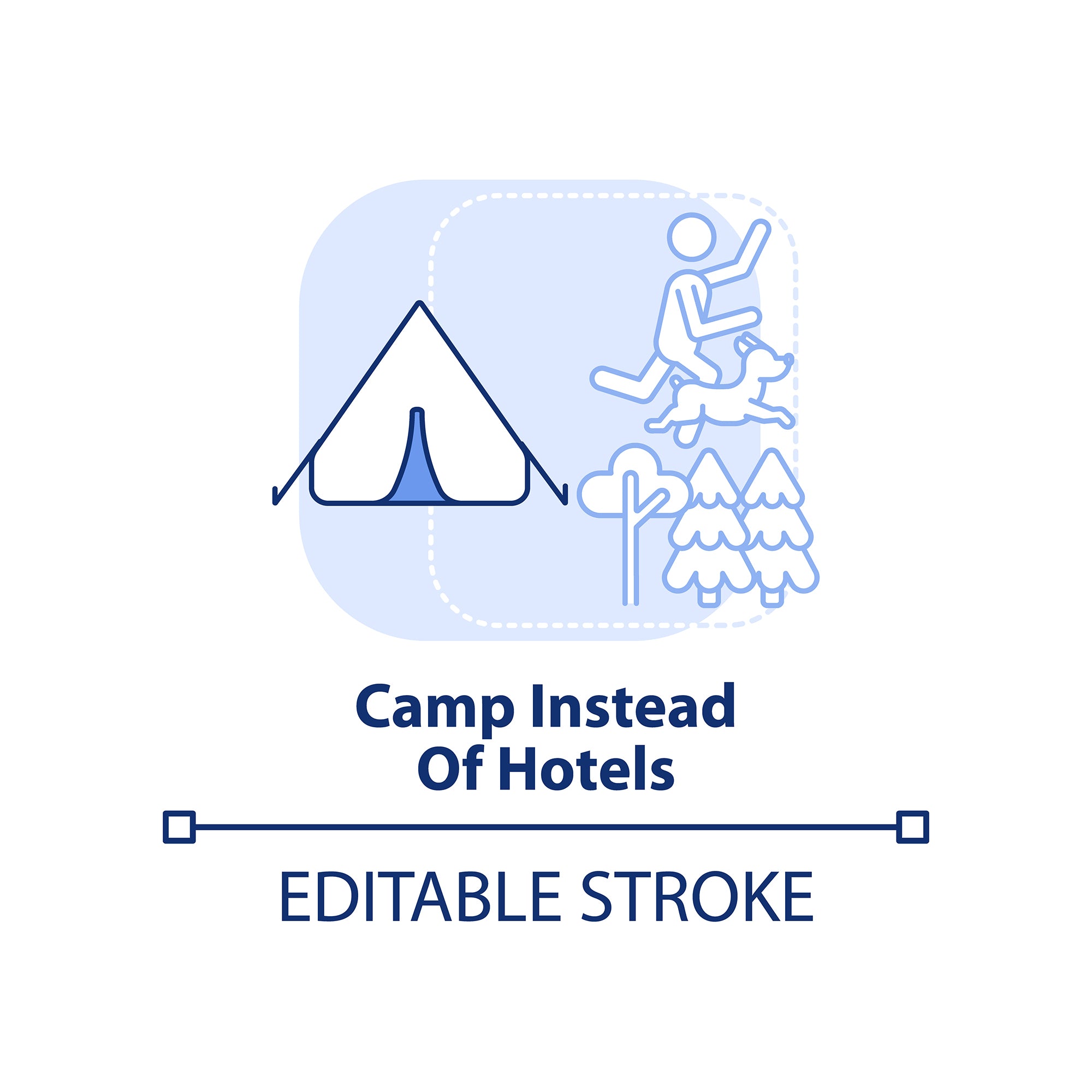 Road trip tips concept icons bundle