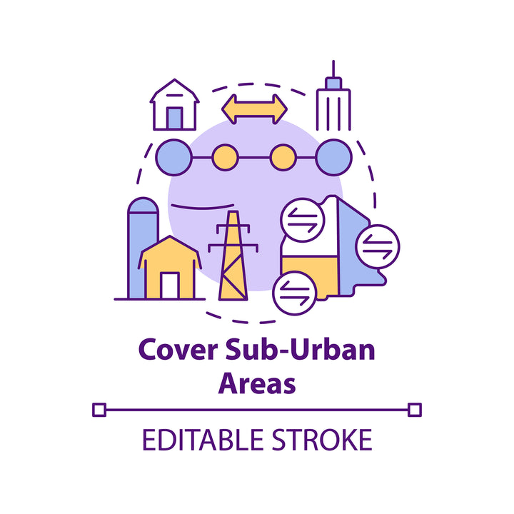 Mobility as service concept icons bundle