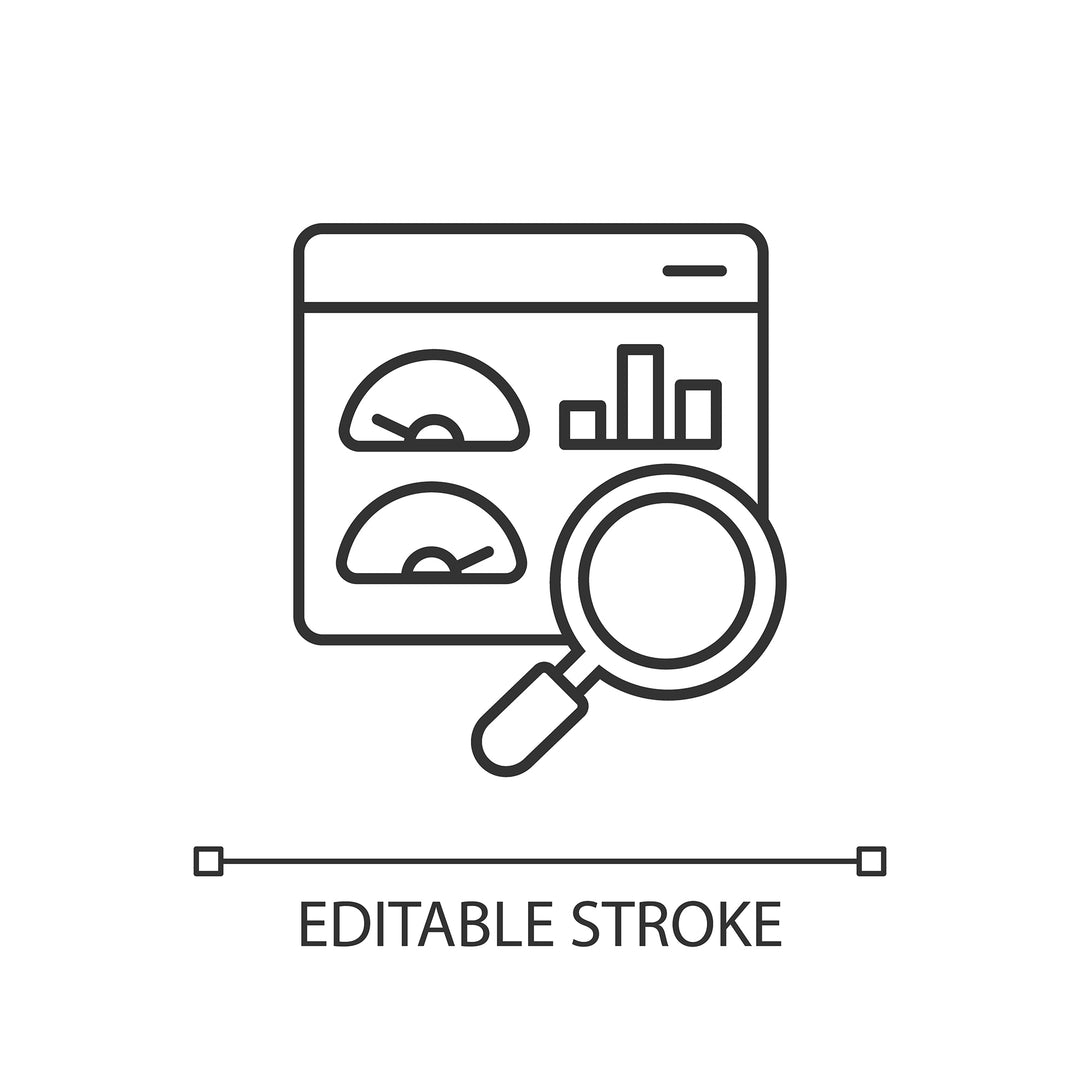 Supply chain management linear icons set