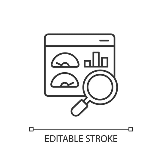 Supply chain management linear icons set