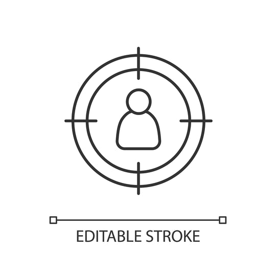 Supply chain management linear icons set