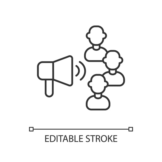 Supply chain management linear icons set