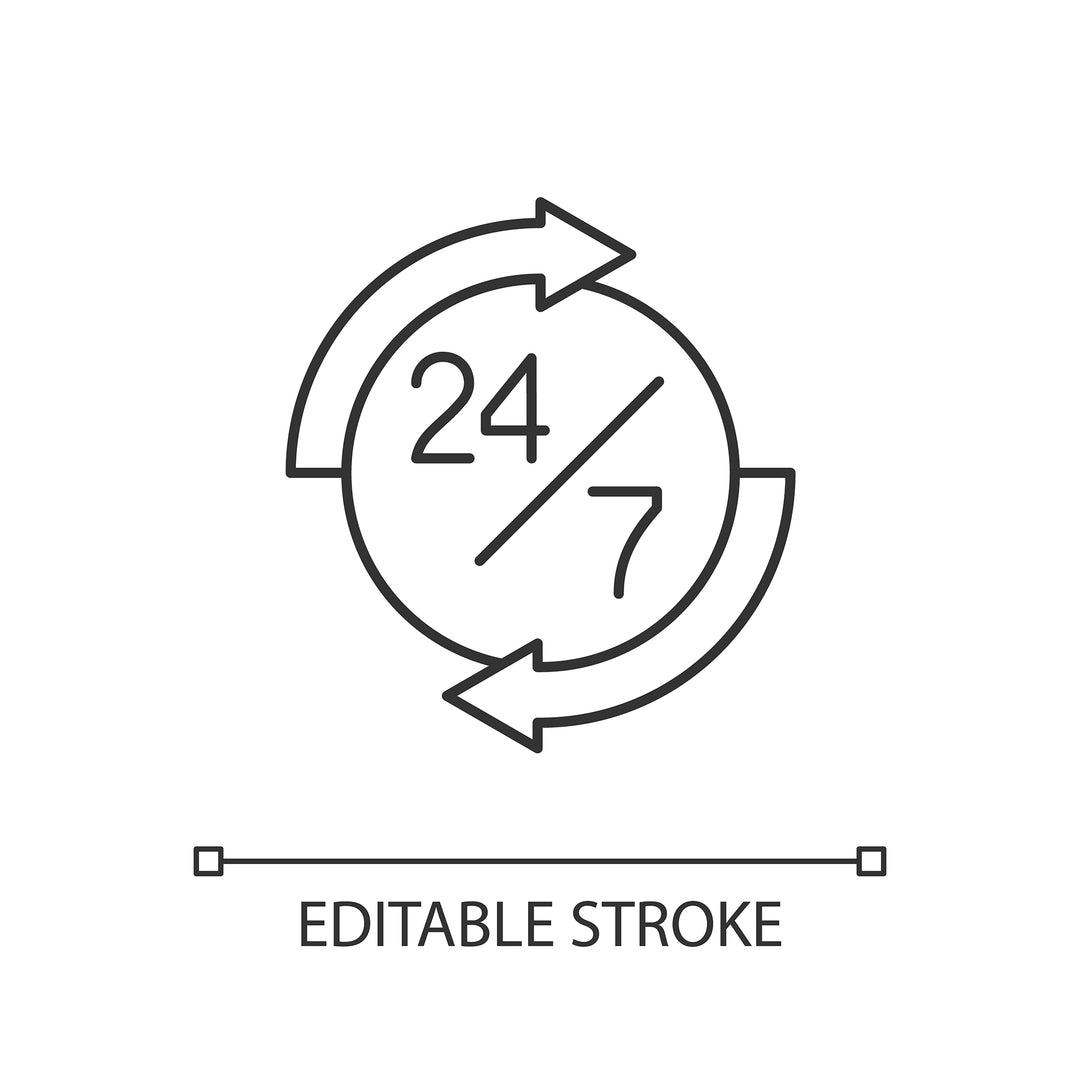 Supply chain management linear icons set