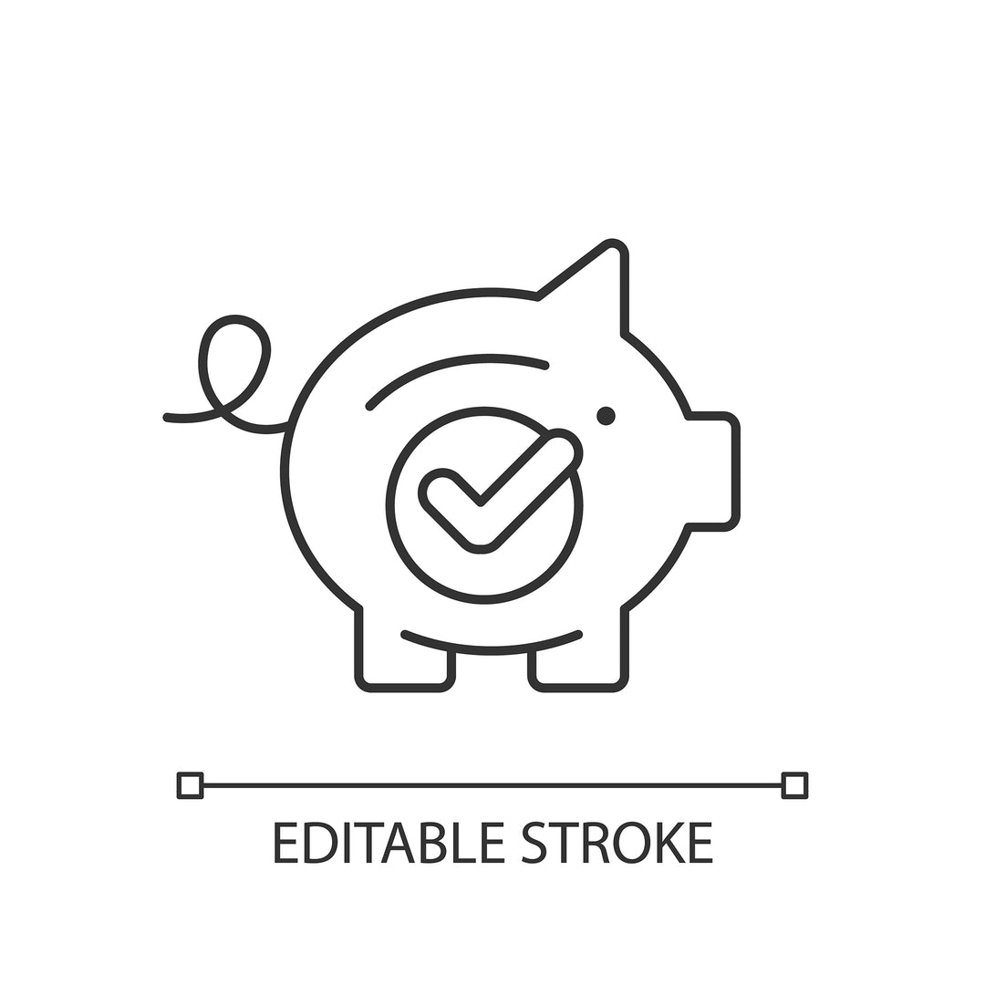 Saving linear icons set