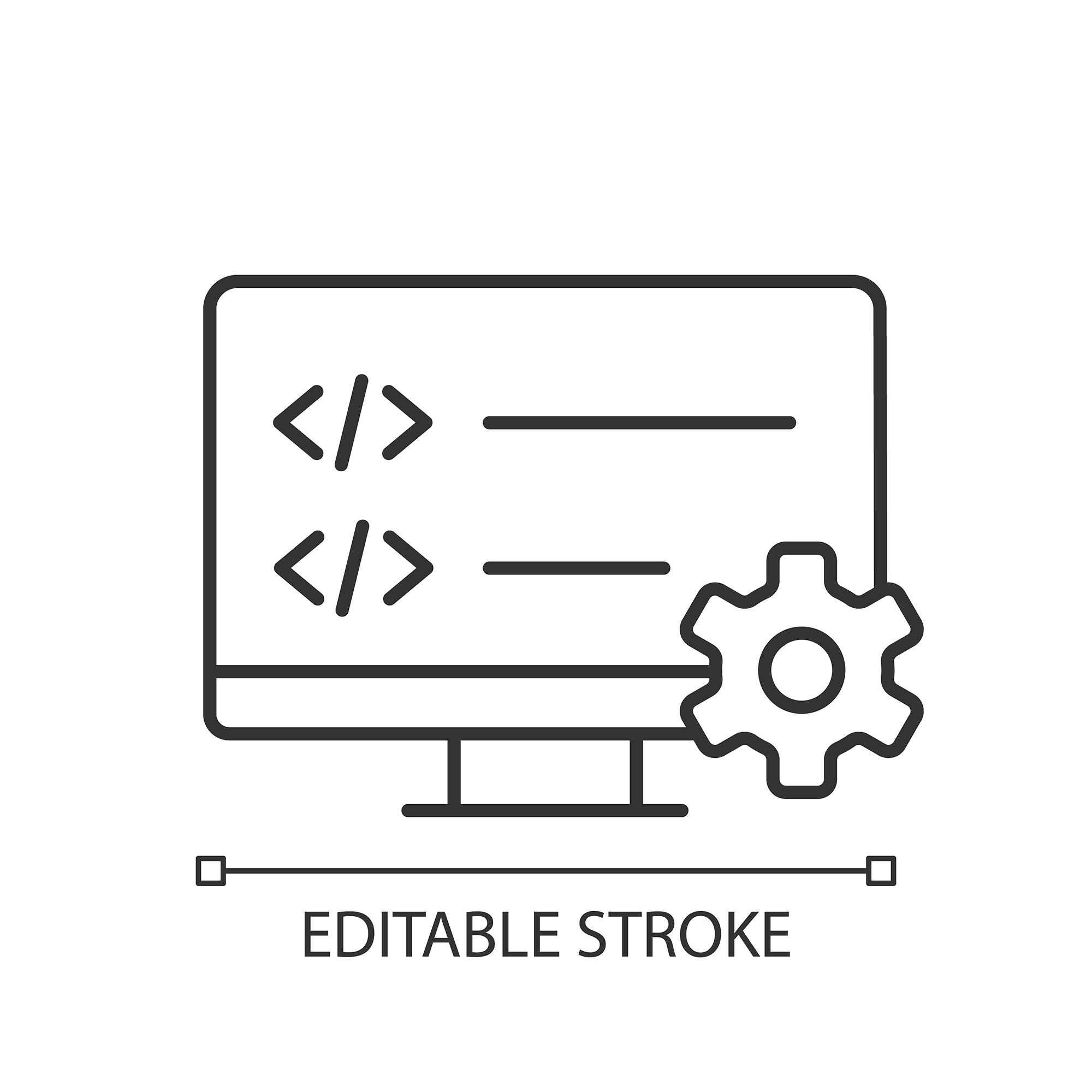 Learning modern professions linear icons set
