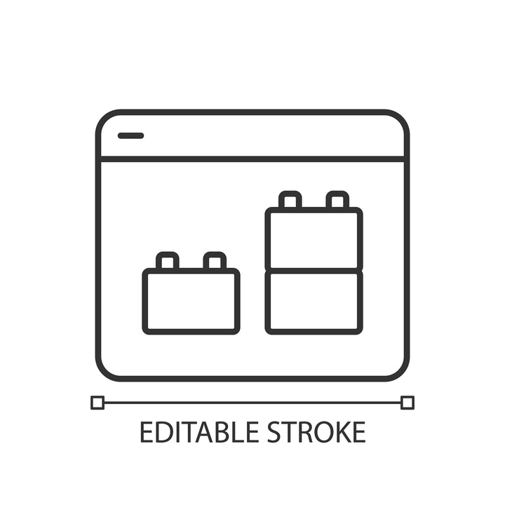 Learning modern professions linear icons set
