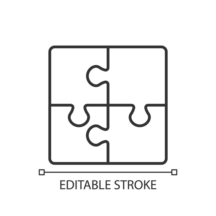Learning modern professions linear icons set