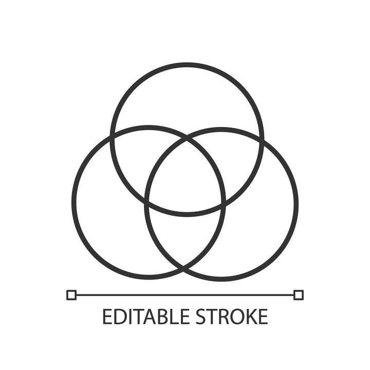 Learning modern professions linear icons set