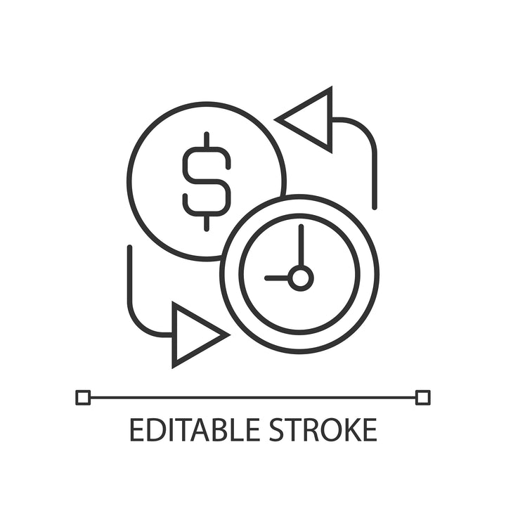 Organizational ethics linear icons set