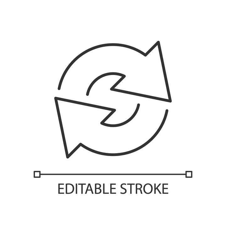 Organizational ethics linear icons set