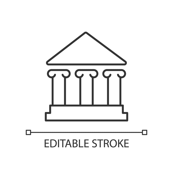 Organizational ethics linear icons set