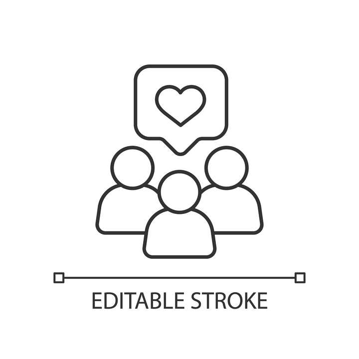 Organizational ethics linear icons set