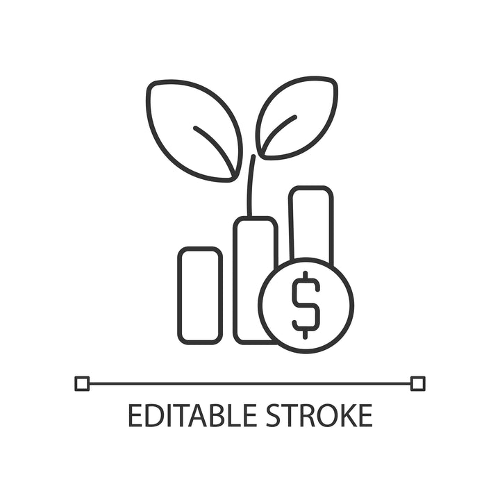 Organizational ethics linear icons set