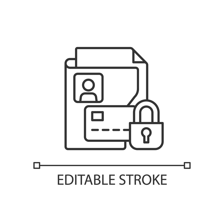 Organizational ethics linear icons set