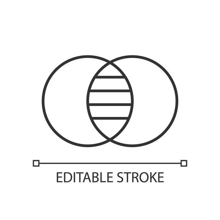 Organizational ethics linear icons set