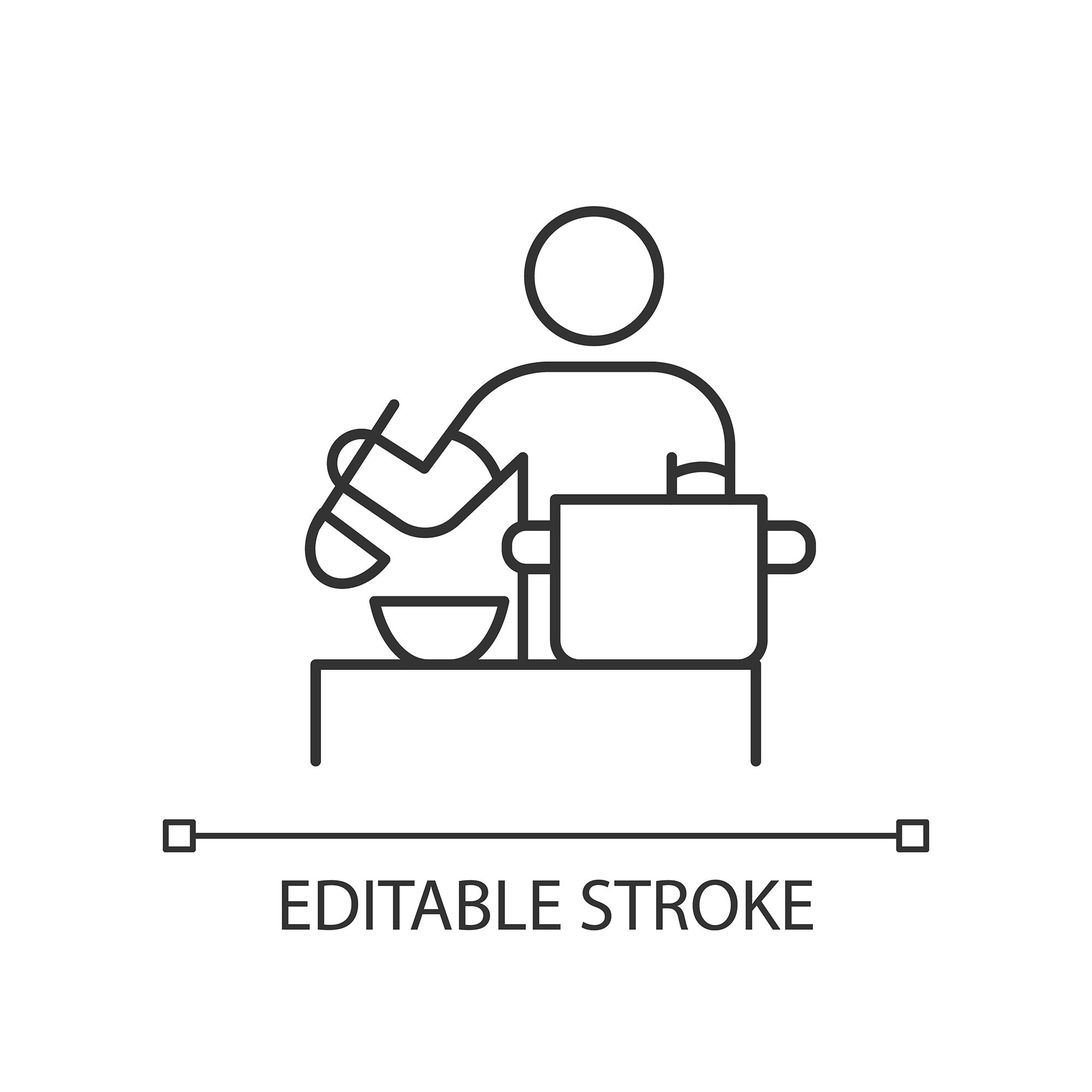 Organizational ethics linear icons set