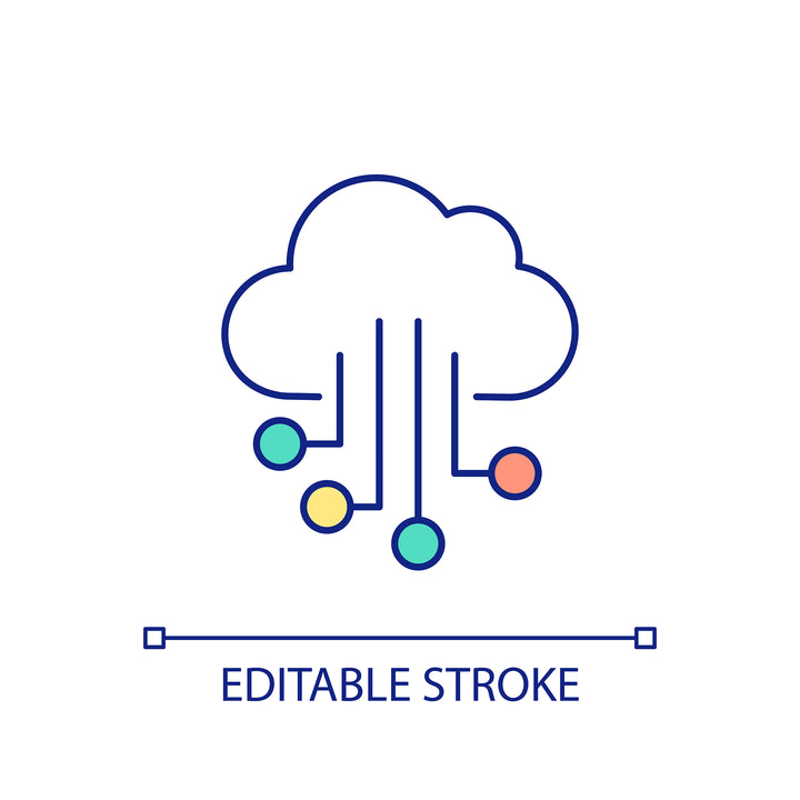 Energy efficiency RGB color icons set