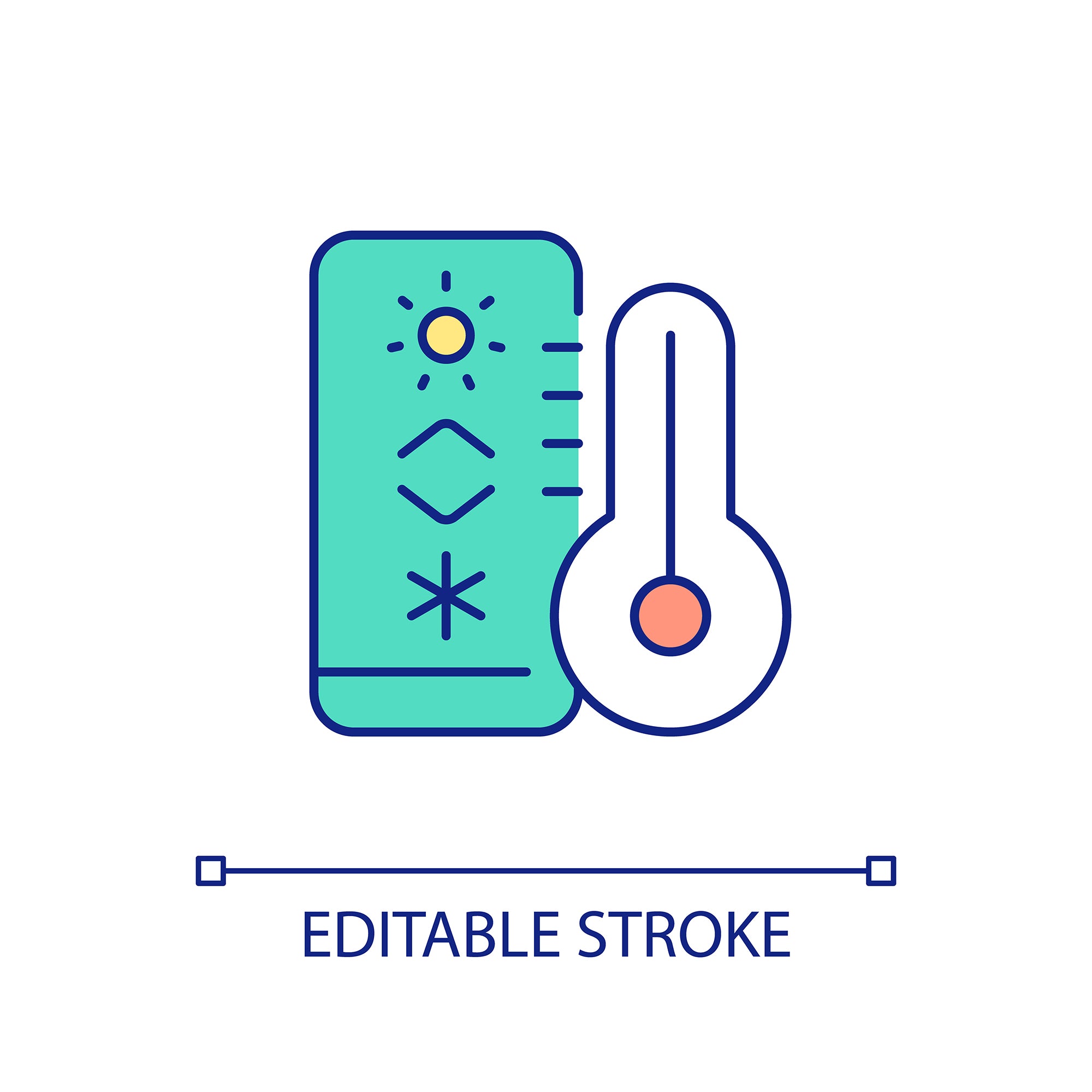 Energy efficiency RGB color icons set